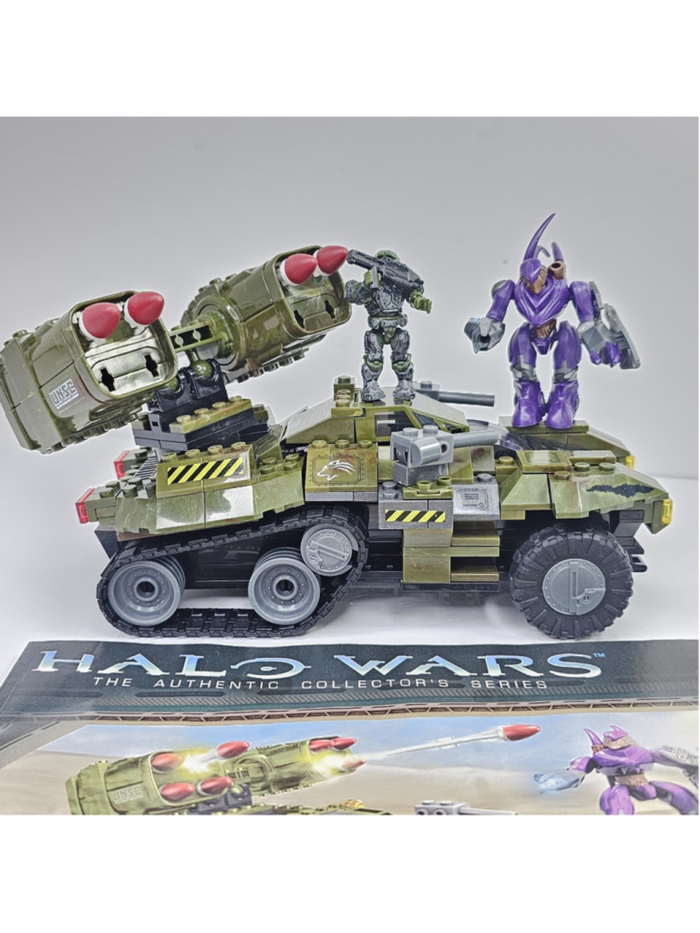 Halo Mega Bloks UNSC Wolverine Set 96833 Near Complete With Instructions, 2 Figs